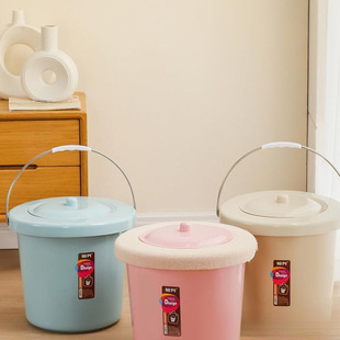 Household Urine Bucket Spittoon with Lid for Adults, Elderly, Pregnant Women, Toilet Bucket, Sitz Bath, Hot Wash Hemorrhoids Fumigation Bucket, Squatting Basin, Sitz Bath