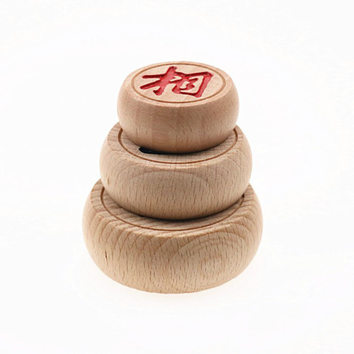 Chinese chess solid wood high-end large portable set for adults, students and children, wooden beech chess board, large