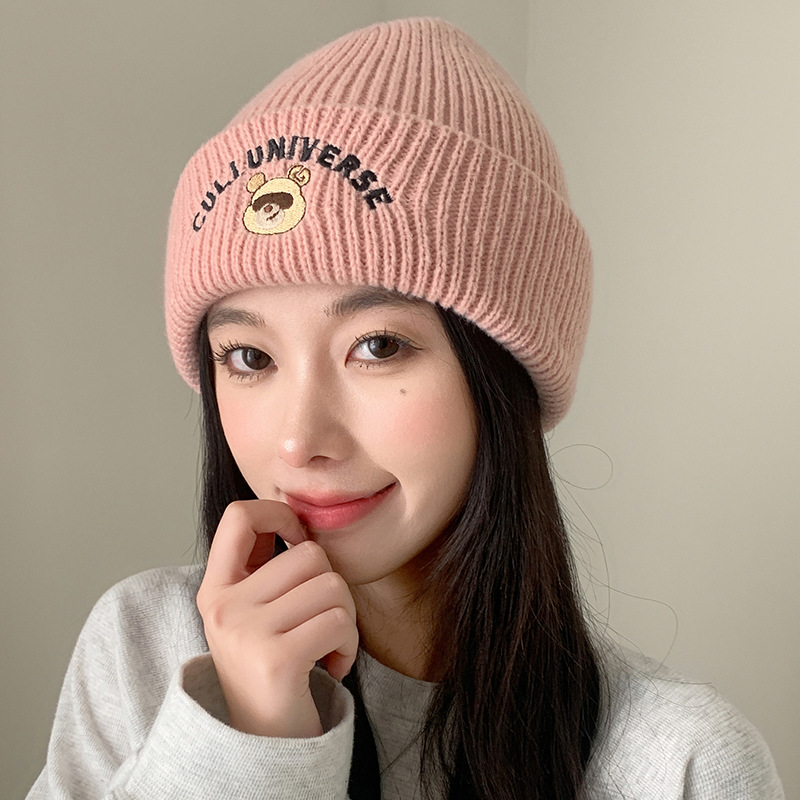 Mujeres Estilo Preppy Vacaciones Animal Letra Sin Alero Gorro De Lana display picture 5