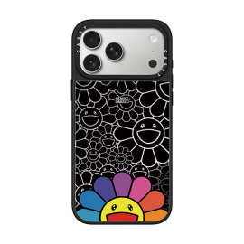 新款CS联名太阳花苹果手机壳黑边镜面适用iPhone17promax16PLUS15