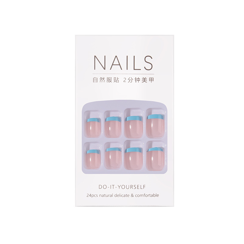 Manicura parche de manicura portátil pieza de clavo portátil producto terminado reutilizable parche de uñas extraíble manicura acabada