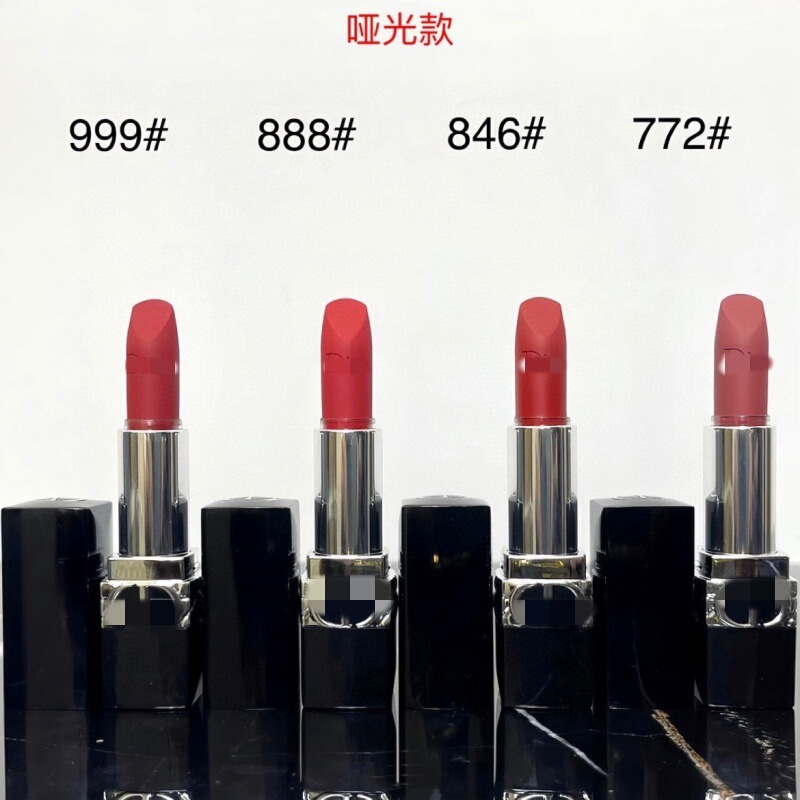 D家AO磨砂细管口红3.5g正装哑光唇色传奇红唇999#720烈焰红唇口红|undefined