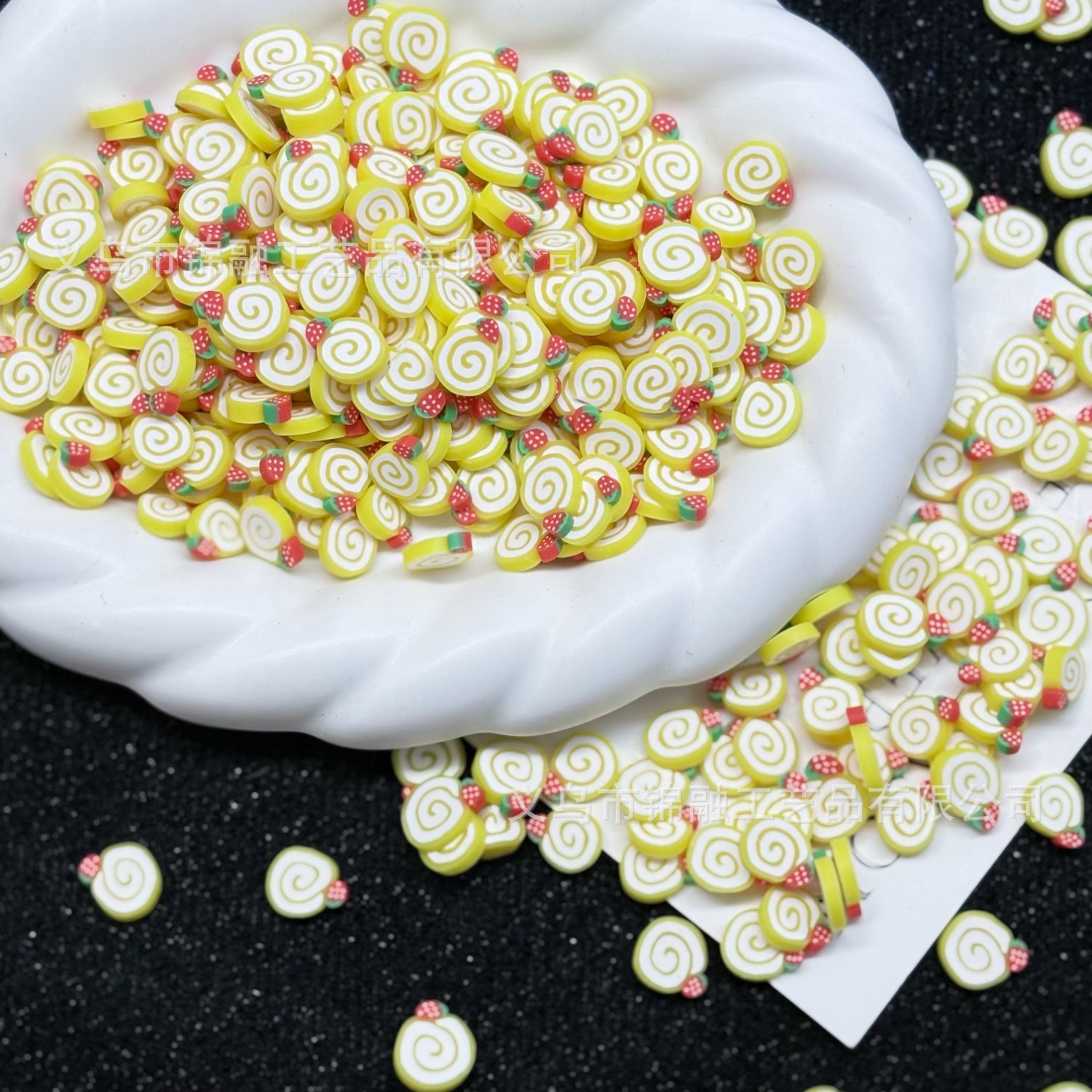 Lemon strawberry mixed soft clay chips