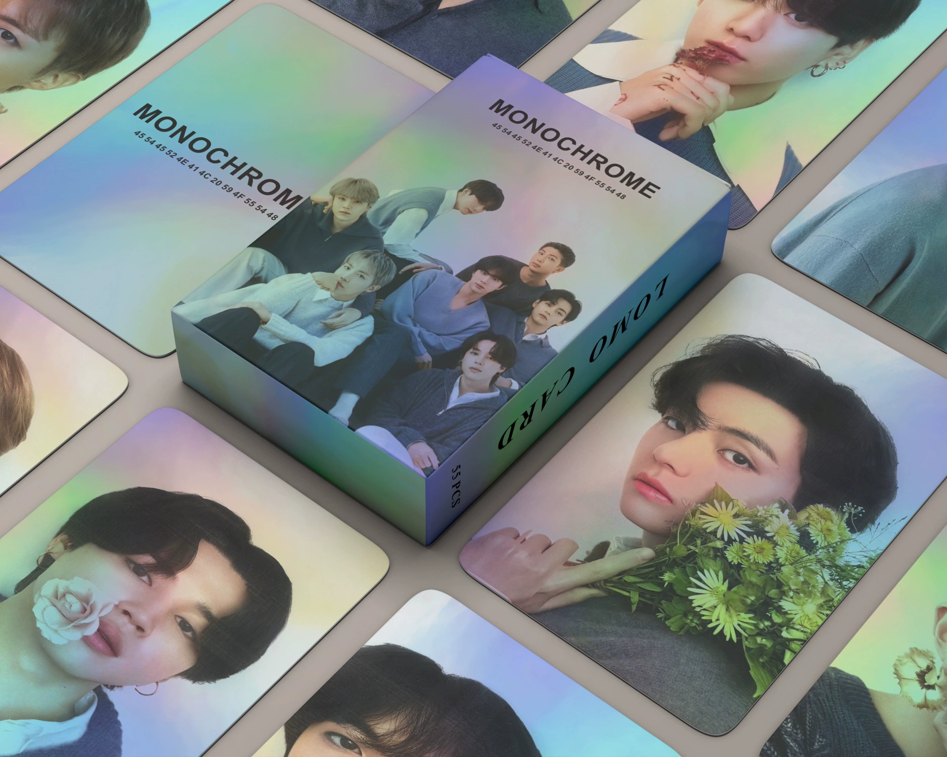 Кроссборс горячая точка Bulletproof MONOCHROME POP UP маленькая карточка ЛоМО карта JKPOP периферия LOMO карта