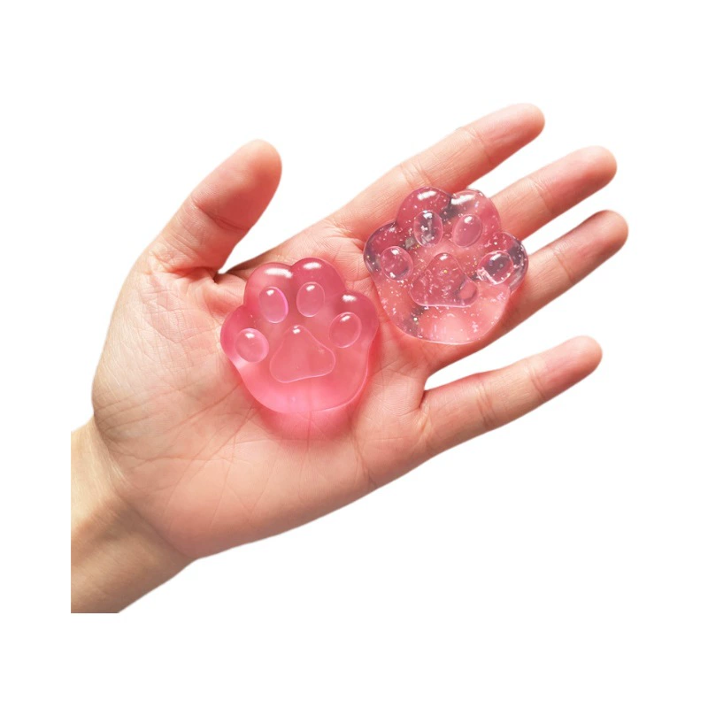 Игрушка Кубик льда Squishy — реалистичная прозрачная слизь для снятия стресса, assorted цветов и размеров