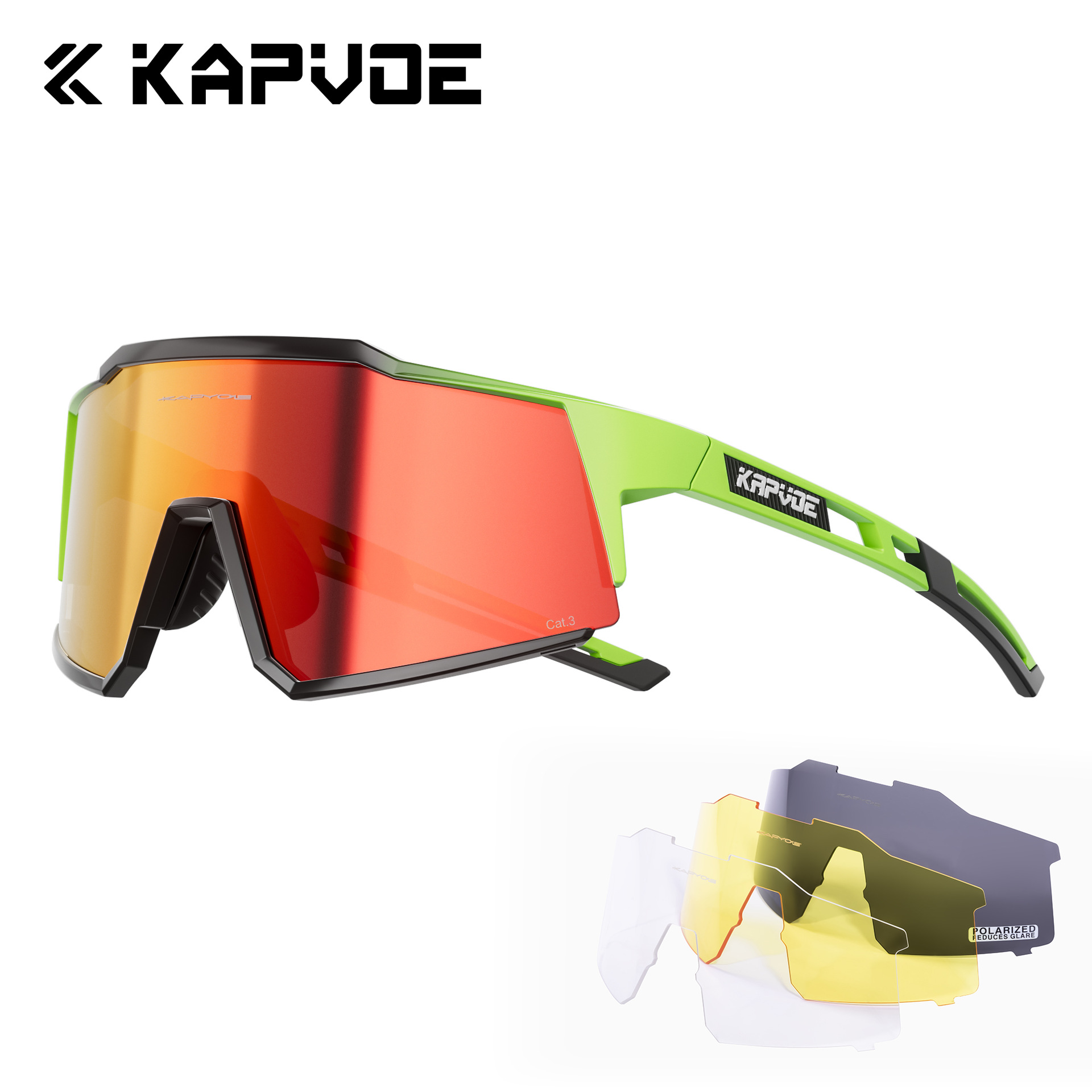 Gafas de Ciclismo Deportivas de TR90 Polarizadas a Prueba de Viento para Ciclismo