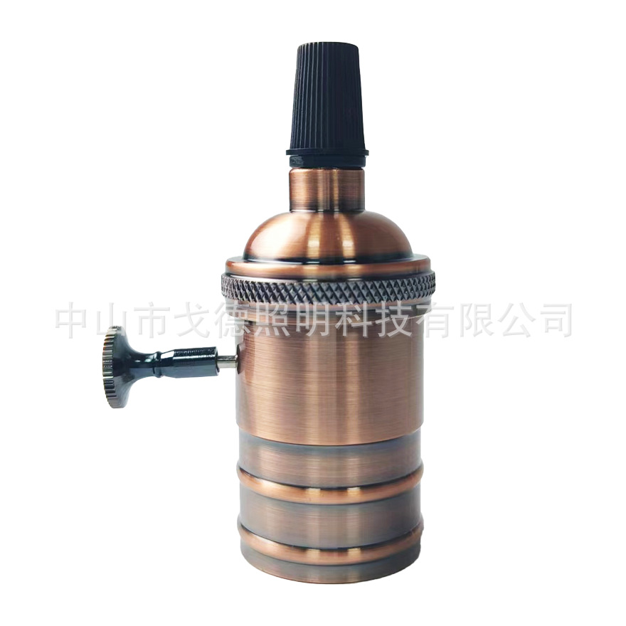 El comercio electrónico transfronterizo se especializa en portalámparas estilo Edison americano, lámparas creativas de cuerda de cáñamo DIY, bases de lámparas retro, portalámparas E27/E26.