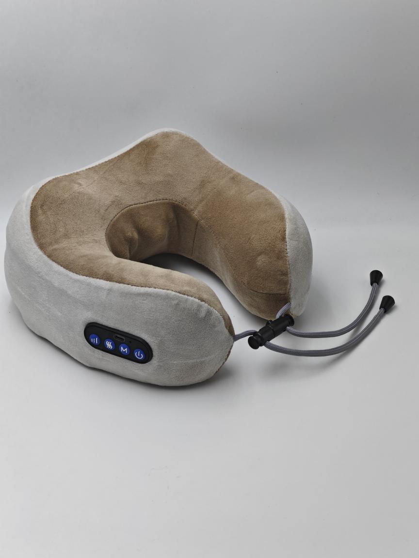 Masaje para el hogar Almohada en forma de U Memoria de algodón Coche portátil de viaje Masajeador de cuello cervical eléctrico Almohada de masaje en forma de U image 33