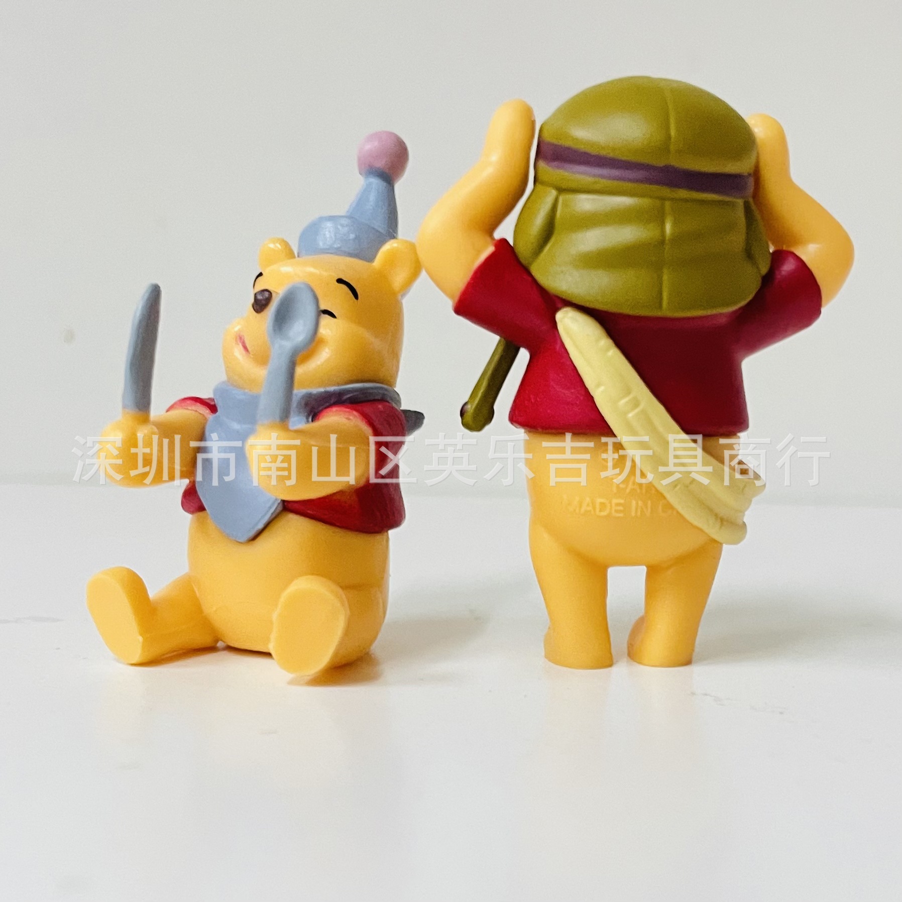 (2개) WINNIE THE POOH 다양한 스타일 의류 원피스 인형 4 장식품