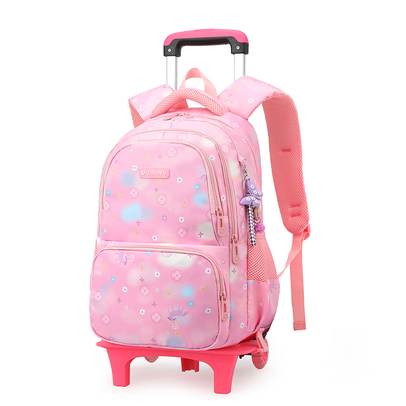 Peces naturales nueva mochila trolley conjunto de tres piezas estudiante de la escuela primaria hombres y mujeres de gran capacidad mochila de moda entrega popular