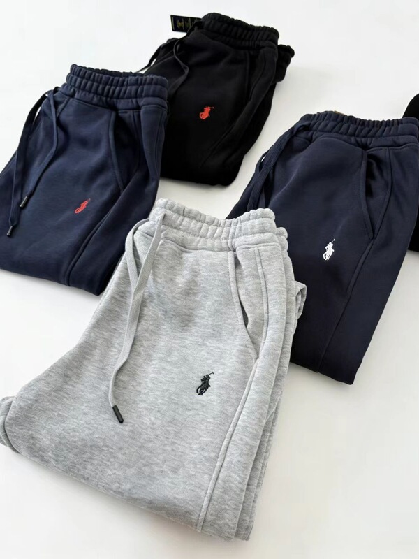 Cross-Border Rl Autumn and Winter New Ralph Lauren Embroidered Sweatpants with Pony Logo, Casual Sports Men's Fleece-Lined Long Pants Cross-Border Rl Autumn and Winter New Ralph Lauren Embroidered Sweatpants with Pony Logo, Casual Sports Men's Fleece-Lined Long Pants
