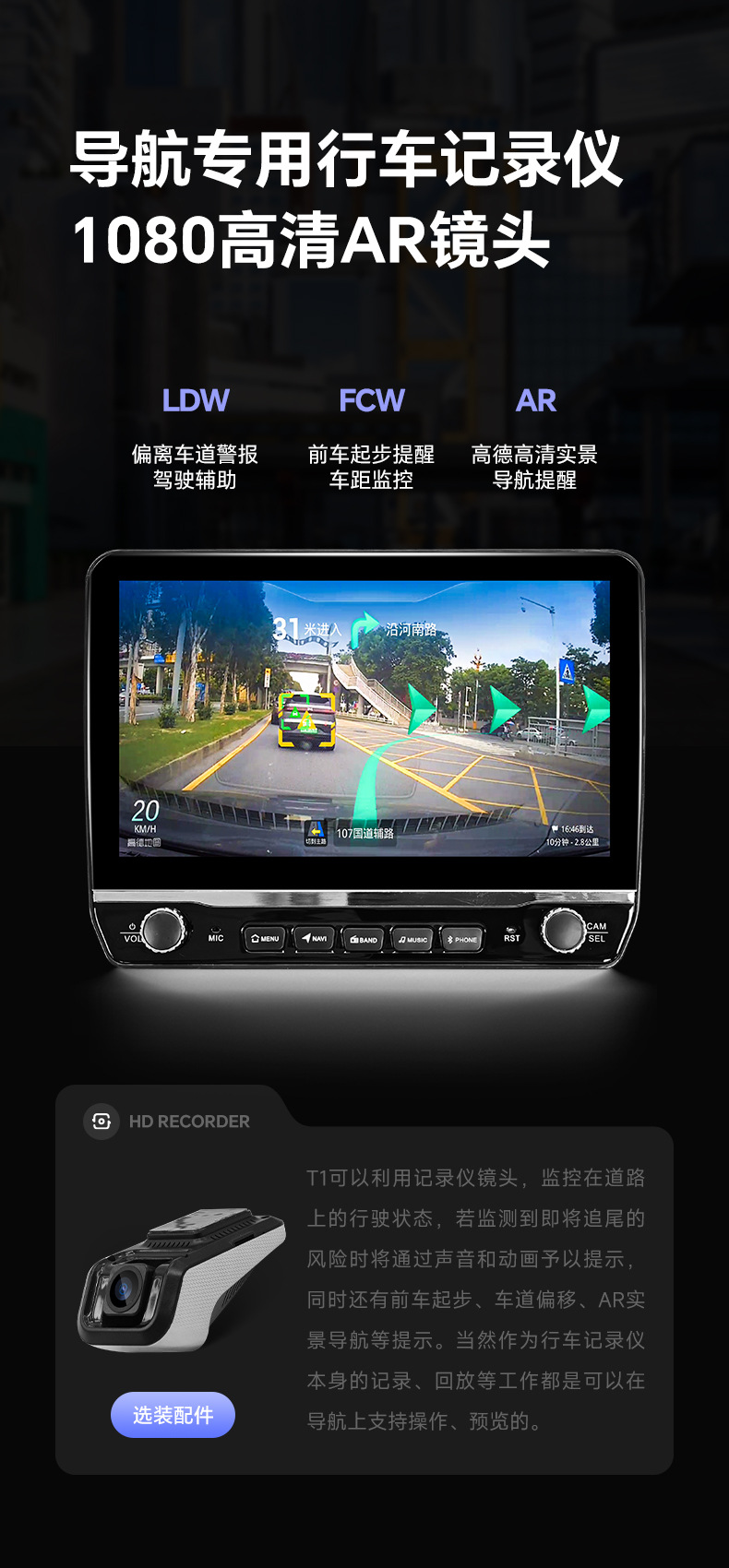 Shenyou 10inch Gps Car Multimedia Navigation Dual-Knob Button Central Control Large Screen All-In-One Device Wireless Carplay