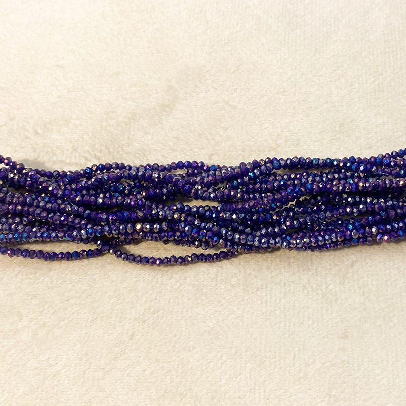Cuentas planas de 1MM para ruedas de cuentas, cuentas de porcelana AB de alta temperatura, coloridas, transparentes, iridiscentes, facetadas, para pendientes, pulseras, espaciadores y micro cuentas.