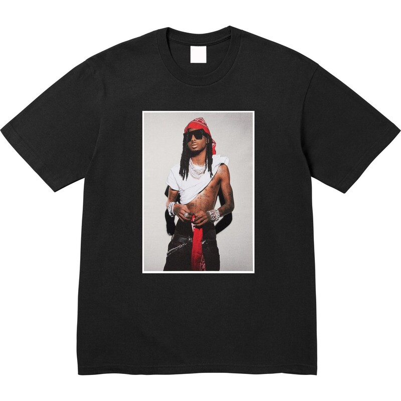 Fw26 Playboi Carti Tee Carti Character Photo Print Short-Sleeved Pure Cotton T-Shirt Base Shirt Half-Sleeve