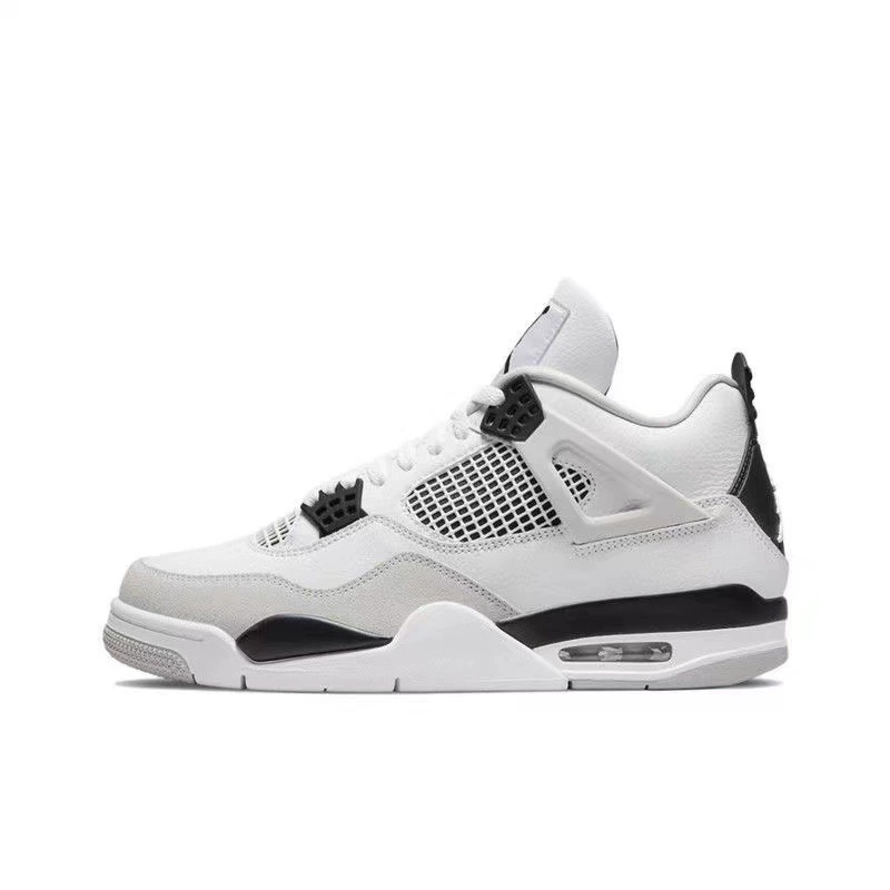 Putian Chunyuan AJ4 zapatos de baloncesto marrón naranja negro amarillo rayos eléctricos masculinos y femeninos clásicos Jiao4 Zhongyuan zapatos de baloncesto para hombres y mujeres