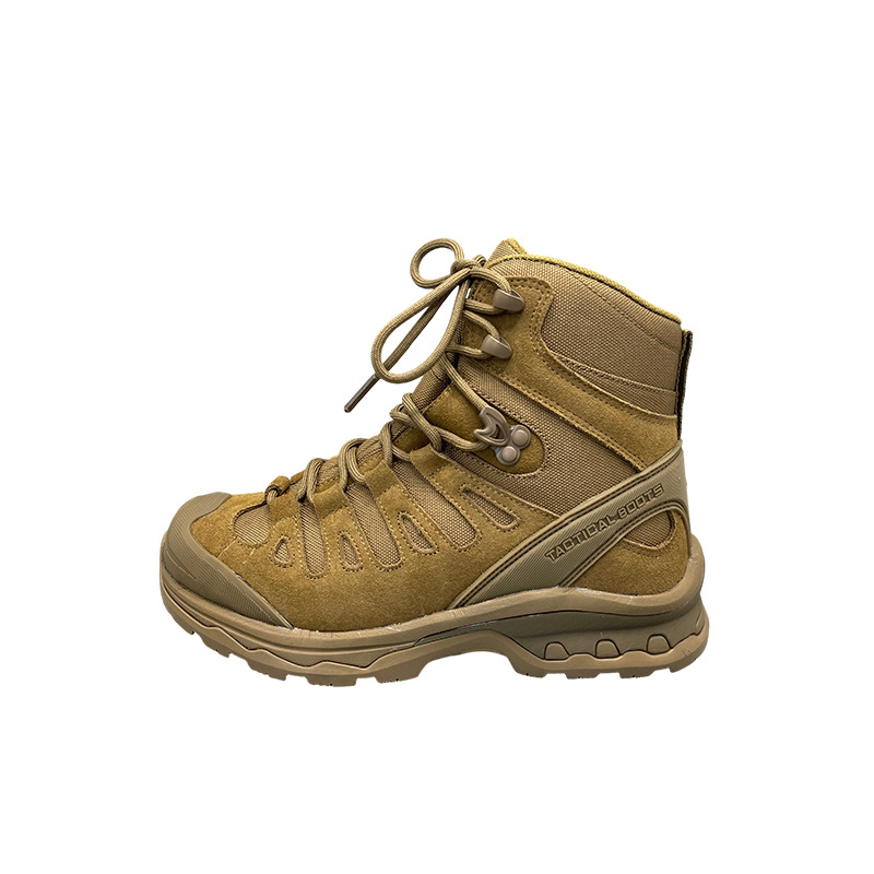Botas militares al aire libre anti-deslizante para hombres, botas tácticas, botas de montaña, botas de entrenamiento en el desierto, botas al por mayor.