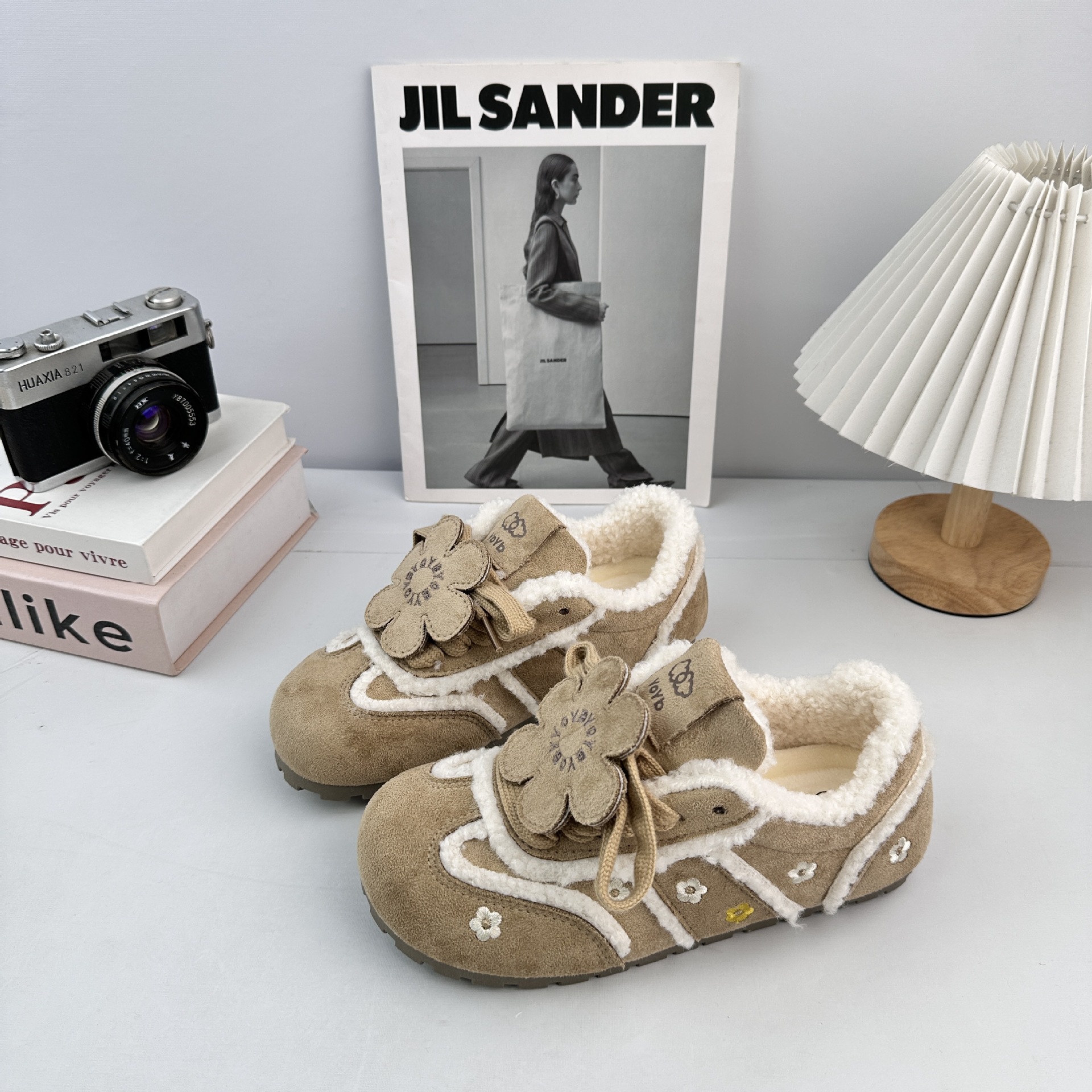 Farwave Ballet 2025 estilo de invierno de moda del campus zapatos de algodón caliente 2719M