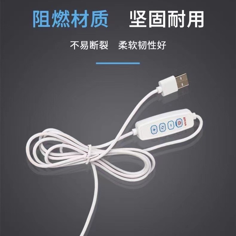 USB four-button and three-button brightness adjustment for LED fill lights, aquarium lights, and home/commercial USB dimming switches.