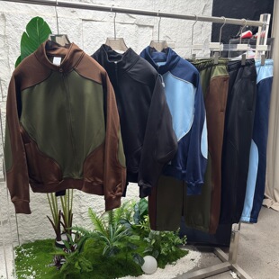 2025 Fashion Casual Spring and Autumn New Stand Collar Suit 89070 Handsome