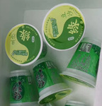 xyt绿豆沙杯子 95绿豆冰沙杯加厚360ml乳白绿豆汤塑料杯打包杯子