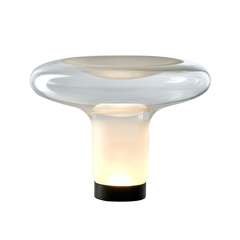Italian Cream Glass Bedside Lamp Living Room Hotel Model Room Light Luxury Art Study Decorative Villa Table Lamp Italian Cream Glass Bedside Lamp Living Room Hotel Model Room Light Luxury Art Study Decorative Villa Table Lamp