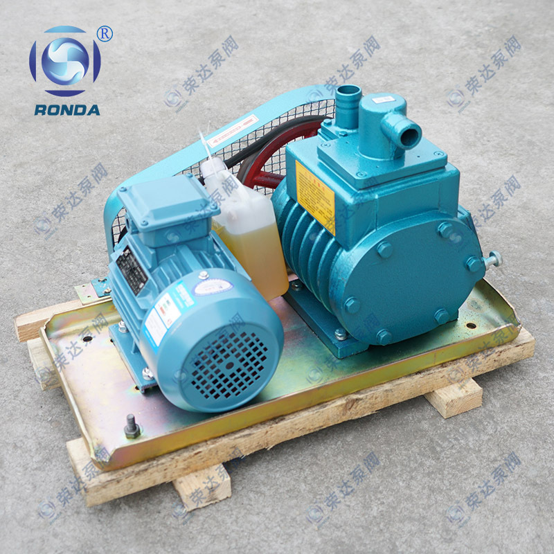 2X-4A双级旋片真空泵树脂脱泡榨油机过滤真空吸塑真空抽滤2X-4GA