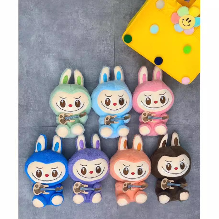 국경 간 LABUBU 봉제 장난감 버블 마트 블라인드 박스 토끼 펜던트 LABUBU 인형 어린이 선물