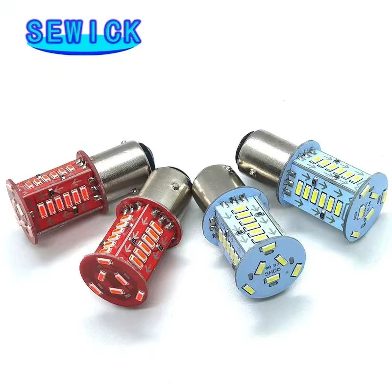 Мотоцикл светодиодный задний фонарь выделить стоп-сигнал 1156 1157 4014 30SMD взрыв вспышка поворот водяной свет