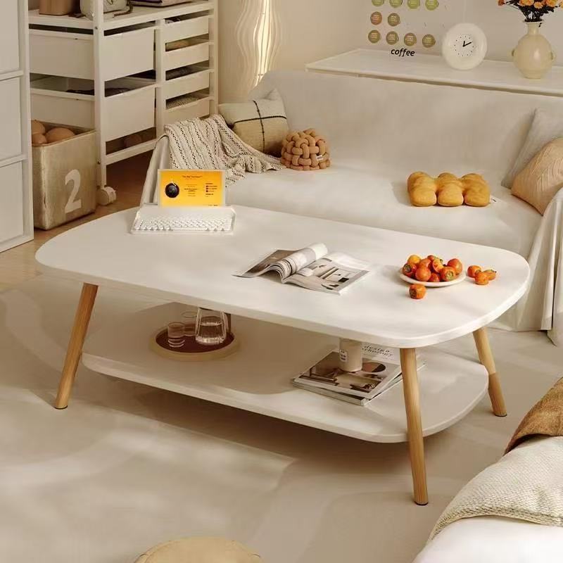 Mesa de té sala de estar doméstica pequeña casa de doble piso simple alquiler de casa simple sofá creativo dormitorio mesa de té