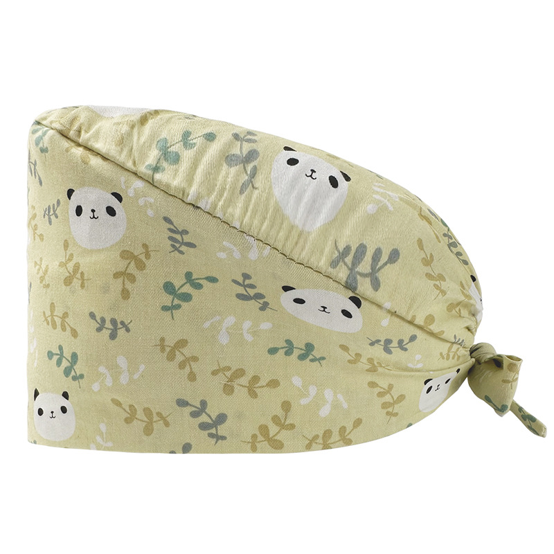 Quirófano sombrero mujer algodón quirúrgico encaje impreso enfermera sombrero nueva hebilla quimioterapia confinamiento masculino oral dental