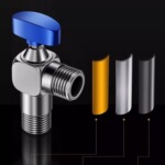 角阀全铜冷热水三角马桶燃气热水器流量专用通水阀开关