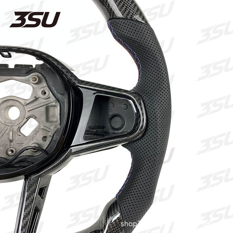 Suitable for Bmw's New Cs g Series M3 M4 M5 m Sports Modified Leather Carbon Fiber Steering Wheel