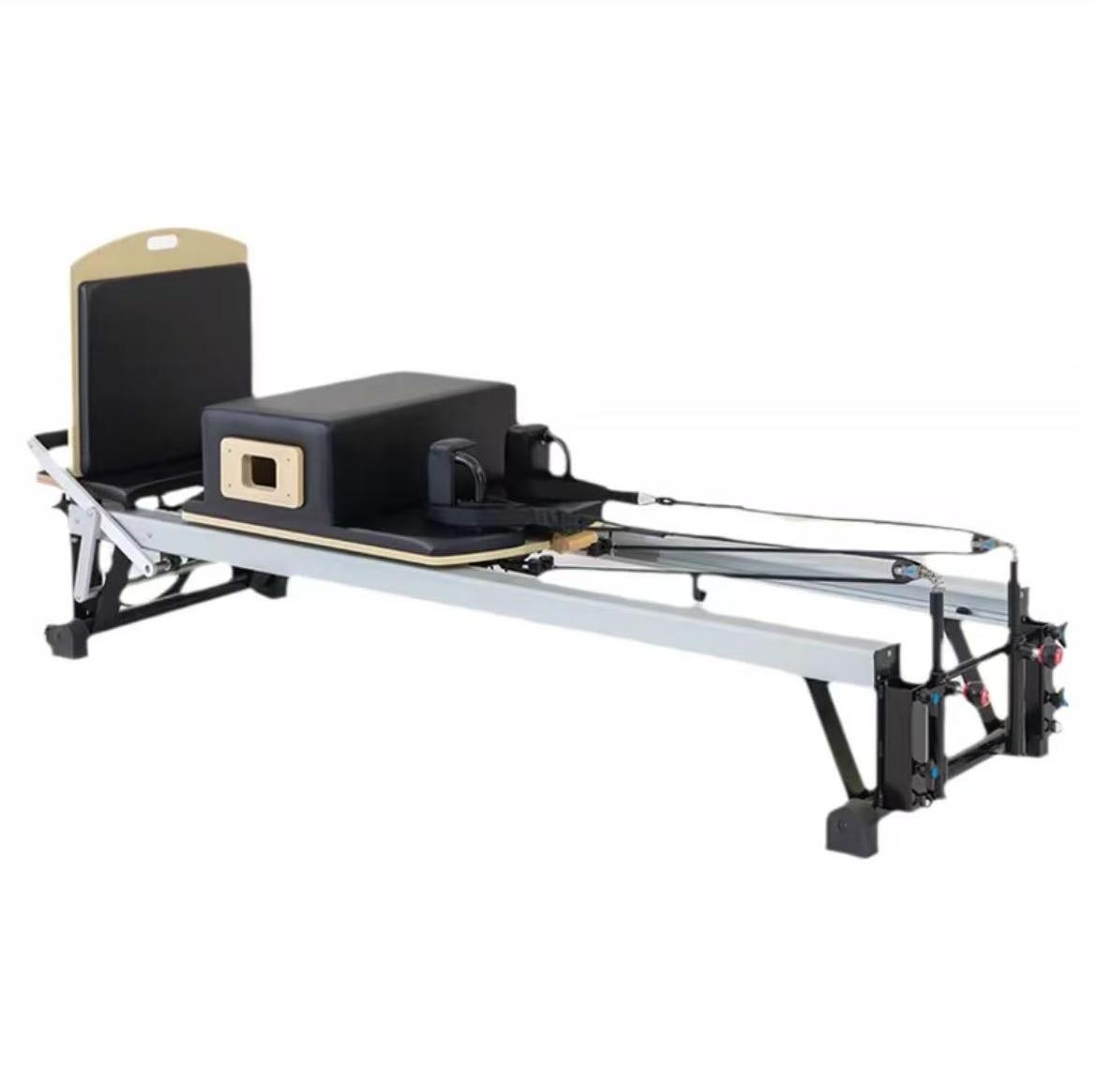 Cama de Pilates de Aleación de Aluminio Manliqiu, Pequeña, Blanca, Comercial, para Estudio de Yoga, Equipo Grande de Pilates