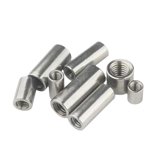304 201 Iron cylindrical nut round nut roller tube extended cylindrical nut m4-m16