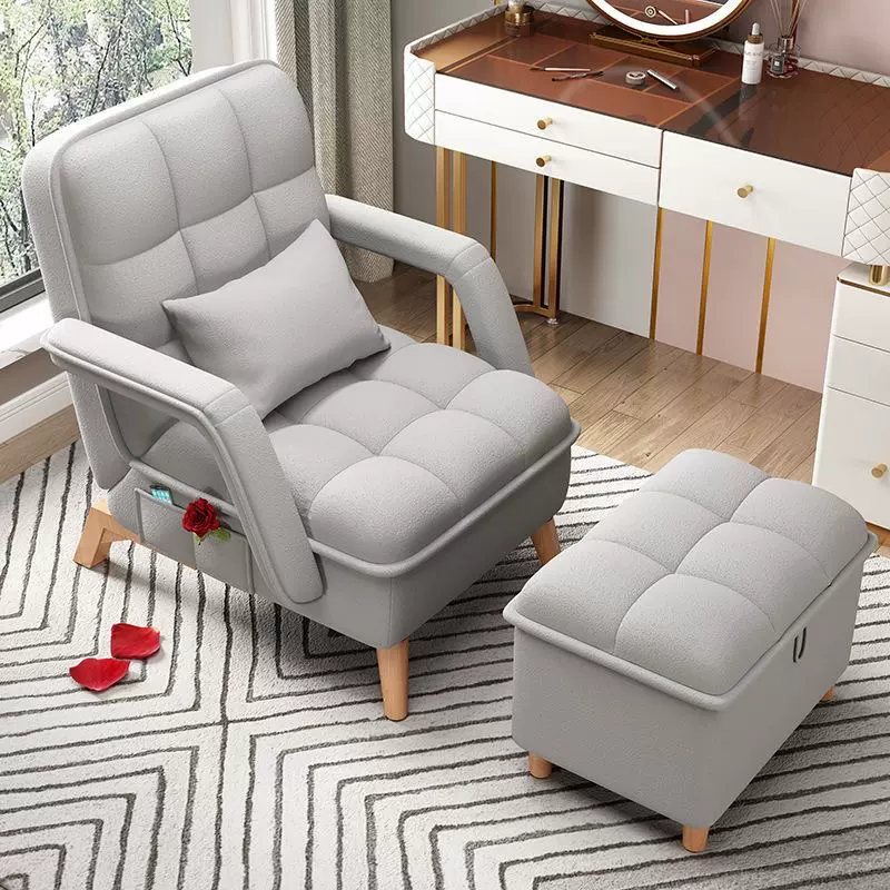 懒人沙发可躺可坐家用客厅卧室阳台办公室午睡休闲二用沙发美甲椅