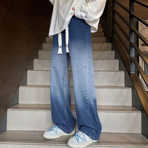 High-quality elastic men's jeans, durable elastic men's jeans