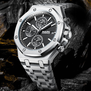 Mark Waffee Mark Fairwhale Brand Watch Men's Multifunctional Retro Six-pin Cross-border Quartz Watch