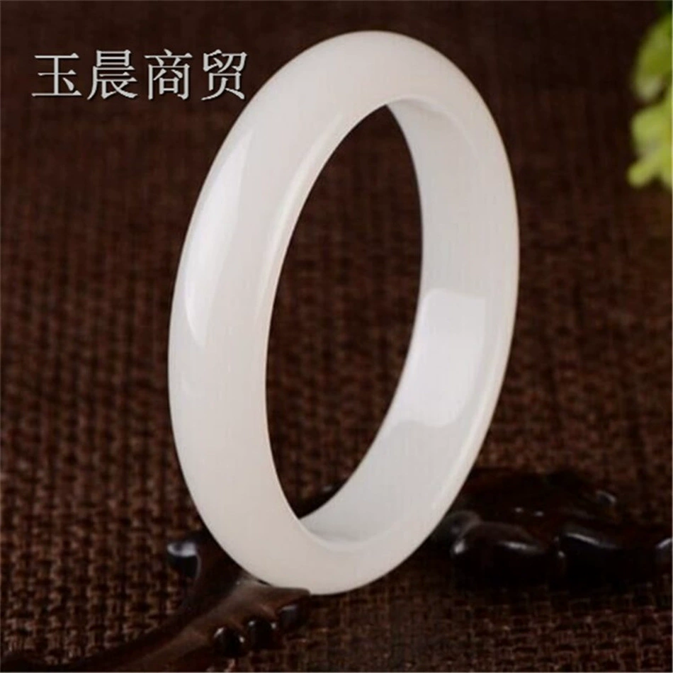 Bracelet white jade, Birthday gift
