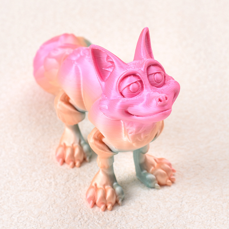 Ventas transfronterizas de juguetes de impresión 3D, animales de impresión 3D, adornos creativos, juguetes de dragón