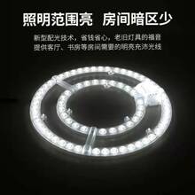 LED环形模组家用吸顶灯改造替换灯板透镜灯盘光源圆形磁吸式灯芯