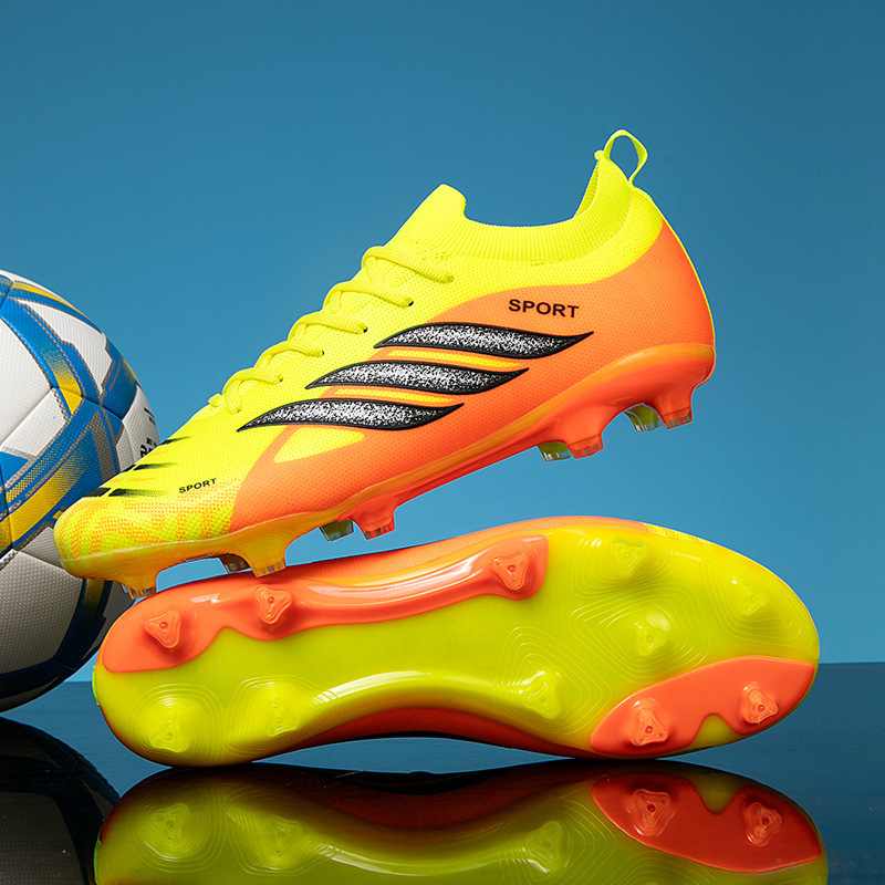 Zapatos de Fútbol con Tacos AG de TPU y KPU Ligeros para Césped Natural y Artificial