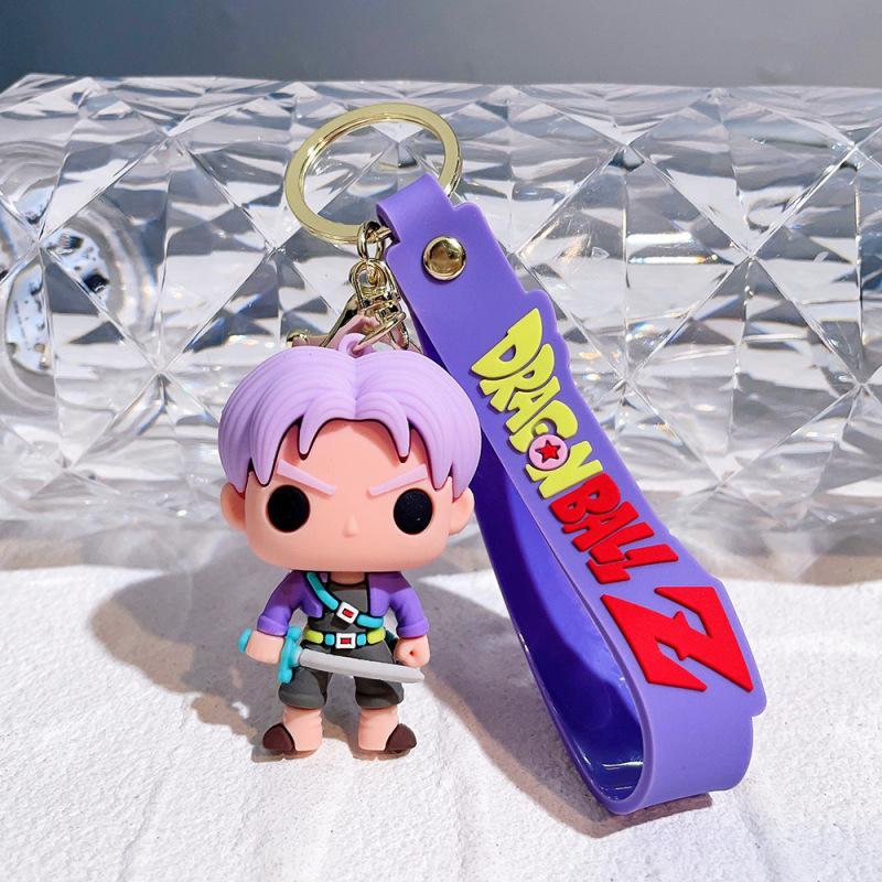 Q バージョンドラゴンボールキーホルダーシリコーン孫悟空人形ペンダントアニメ漫画キャラクターペンダントギフト卸売|undefined
