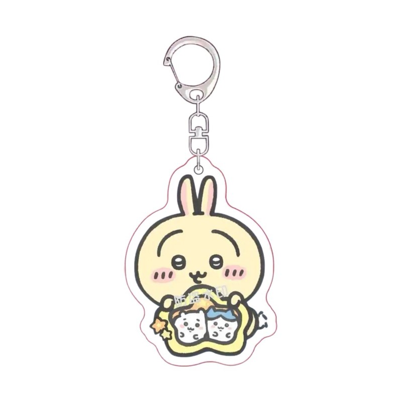 ちいかわ痛包 ウサギ小八吉 イブンキーホルダー アクリルキーホルダー 漫画風癒し系人気商品|undefined