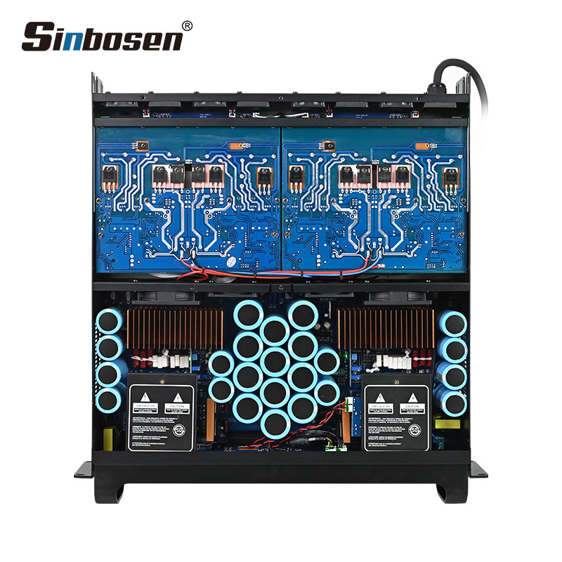 Amplificador de potencia digital DSP de alta potencia de galio diluido Amplificador de potencia de postgrado puro profesional Actuación en el escenario KTV boda de cuatro canales