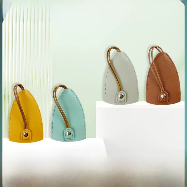 in stock Car Pull-out Key Storage Bag Portable Mini Key Storage Bag PU Leather Key Bag