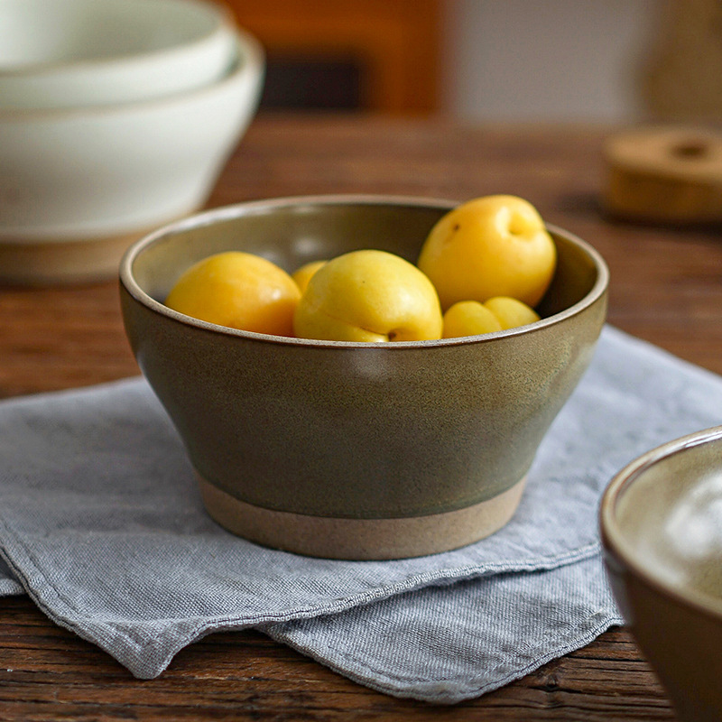 Xitian Muyu simple Japanese retro 4.75-inch wide mouth bowl personalized creative ceramic bowl household soup bowl rice bowl Xitian Muyu simple Japanese retro 4.75-inch wide mouth bowl personalized creative ceramic bowl household soup bowl rice bowl