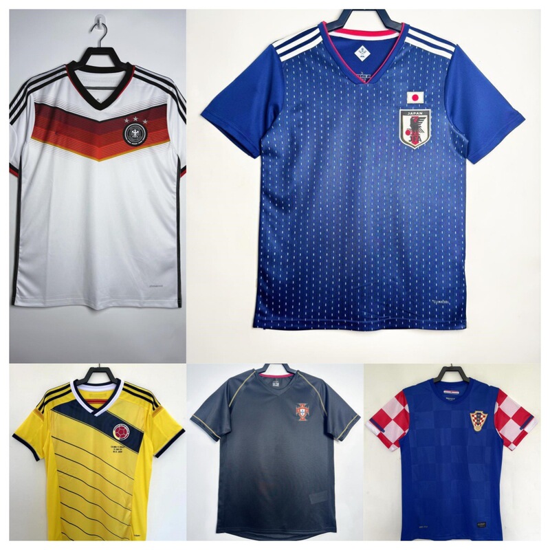 World Cup National Team Retro Jerseys Brazil Argentina Spain Germany France England Japan Football Shirts