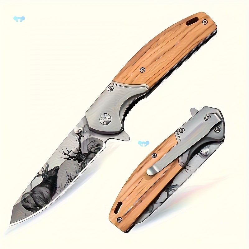 1pc Elk Tactical Folding Pocket Knife 7cr17mov High工具刀