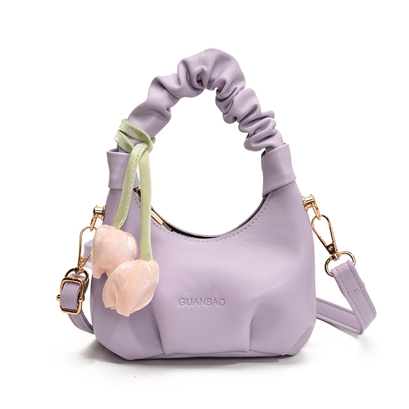 Bagos de hombro plegables extranjeros para niños y niñas, flores dulces, mini mochila para bebés, nuevos tipos de bolsas de nube de comercio exterior para niños