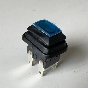 Woodworking Machinery Electrical Accessories Button Switch with Blue Light Waterproof Button Switch Plug-In Push Type